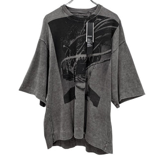 JULIUS × JESSE DRAXLER 25SS FADED COTTON JERSEY OVERSIZED T-SHIRT フェード加工グラフィックプリントオーバーサイズTシャツ カットソー 未使用タグ付き 定価31,900円 887CPM6 ユリウス メンズ