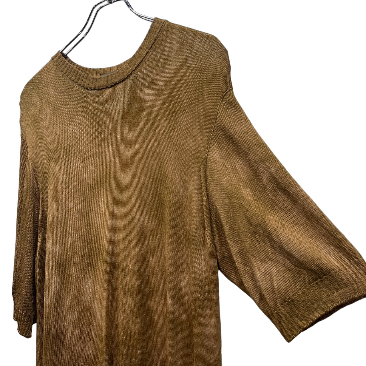 Y's for men 脱色加工クルーネックレーヨンニット ブリーチ トップス 半袖 サマーセーター Archive Yohji Yamamoto Pour Homme ヨウジヤマモトプールオム ワイズフォーメン メンズ