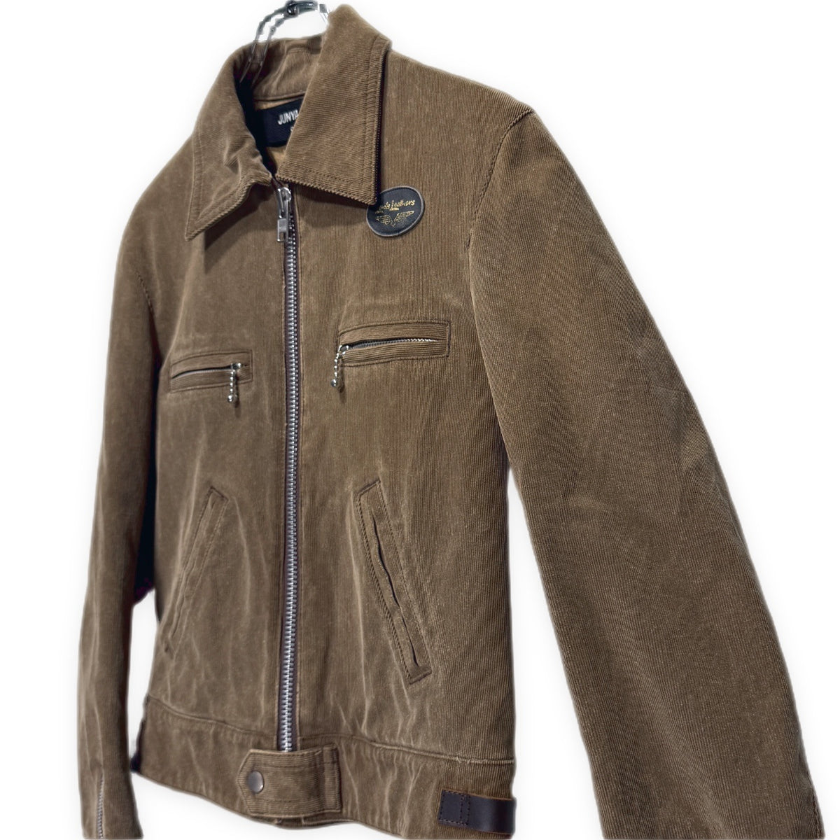 JUNYA WATANABE × Lewis Leathers 04AW DOMINATOR コットンコーデュロイジップアップシングルライダースジャケット ブルゾン コート アウター Archive ジュンヤワタナベ コムデギャルソン メンズ レディース ユニセックス
