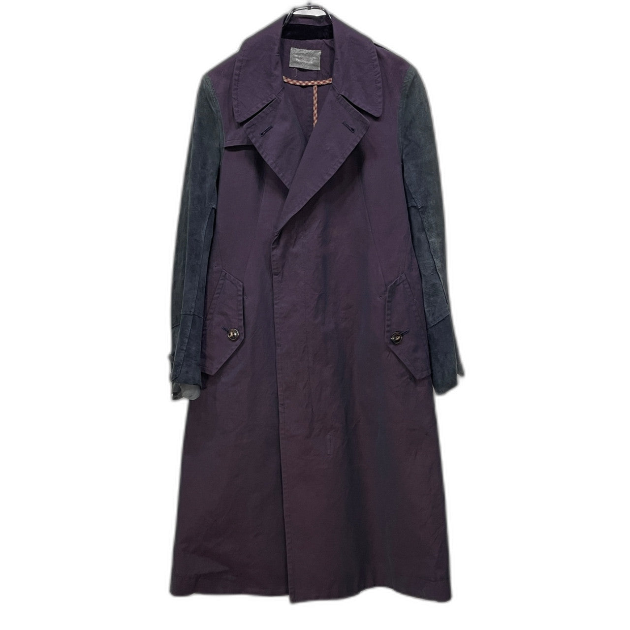 TAKAHIRO MIYASHITA TheSoloist. 13SS リバースラムレザーカットオフ袖切替ロングコート アウター ホースレザー 定価134,540円 Symphony #0007 ジャケット ブルゾン タカヒロミヤシタ ザ ソロイスト メンズ