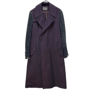 TAKAHIRO MIYASHITA TheSoloist. 13SS リバースラムレザーカットオフ袖切替ロングコート アウター ホースレザー 定価134,540円 Symphony #0007 ジャケット ブルゾン タカヒロミヤシタ ザ ソロイスト メンズ