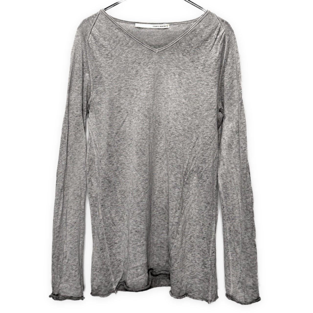 ISABEL BENENATO 14SS コットンリネンVネックサマーニットセーター トップス カットソー Tシャツ イザベルベネナート メンズ