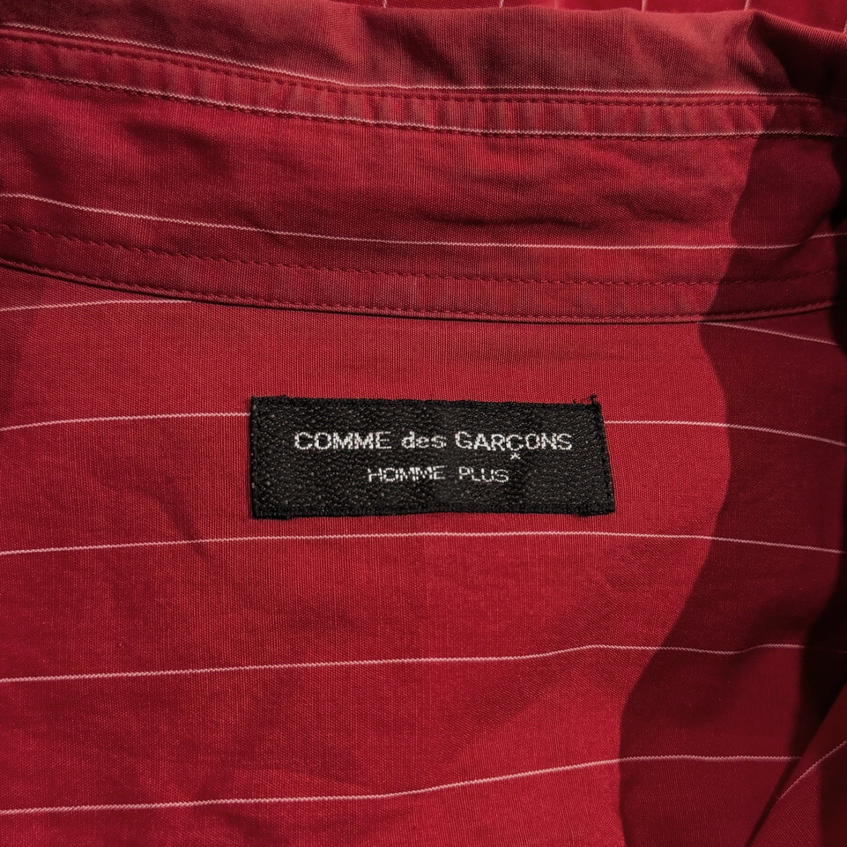 COMME des GARCONS HOMME PLUS コットンブロードストライプボックスシルエットシャツ オーバーサイズ ブラウス トップス Archive 80s 90s コムデギャルソンオムプリュス メンズ