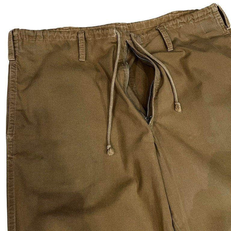 Yohji Yamamoto Pour Homme 12SS コットン製品染めライトキャンバスドローストリングワイドイージーパンツ ボトムス テーパード ヨウジヤマモトプールオム メンズ