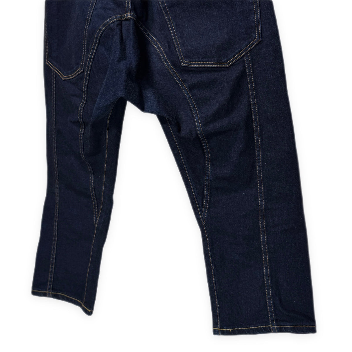 JUNYA WATANABE COMME des GARCONS MAN 15SS インディゴデニムシンチバッククロップドデニムパンツ ジーンズ ボトムス Archive ジュンヤワタナベ コムデギャルソン マン メンズ
