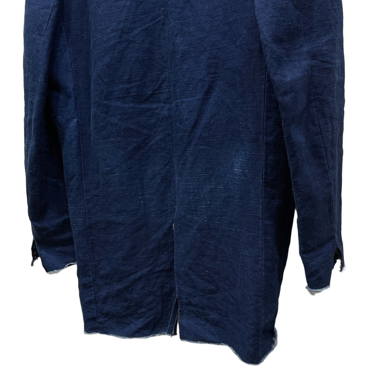 PROPOSITION READY-MADE INDIGO DYED LINEN CUT-OFF TAILORED JACKET インディゴダイリネンカットオフテーラードジャケット プロポジション メンズ