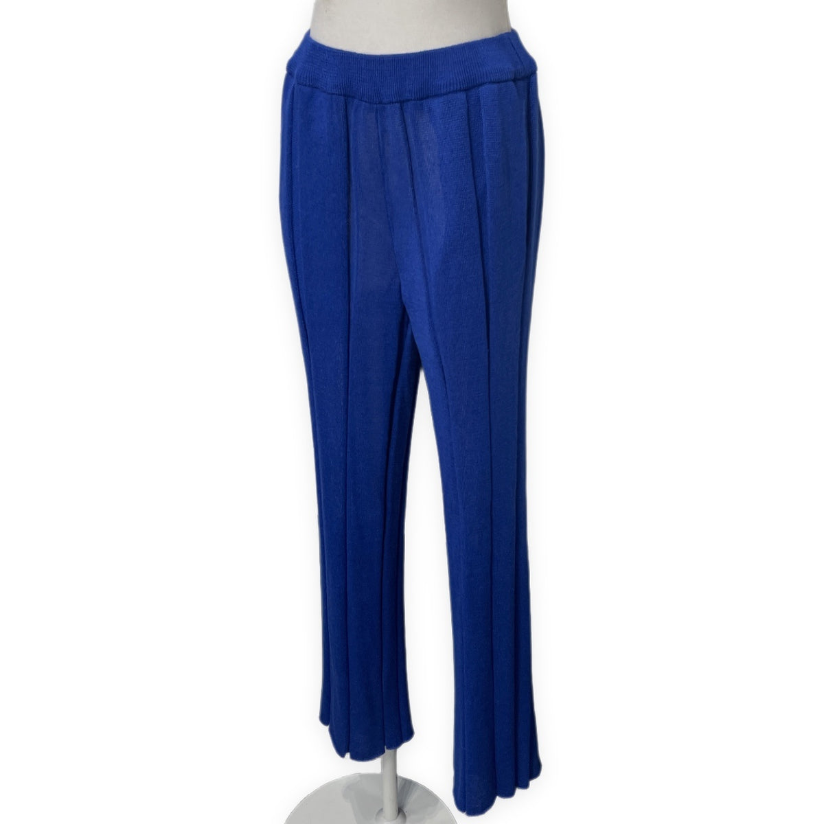 ISSEY MIYAKE 20SS リネンポリエステルサマーニットストレートパンツ ボトムス フルレングス イッセイミヤケ レディース