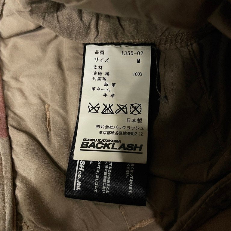 ISAMU KATAYAMA BACKLASH ハンドプリントカモフラージュカットオフカーゴパンツ 迷彩 総柄 ボトムス イサムカタヤマ バックラッシュ メンズ