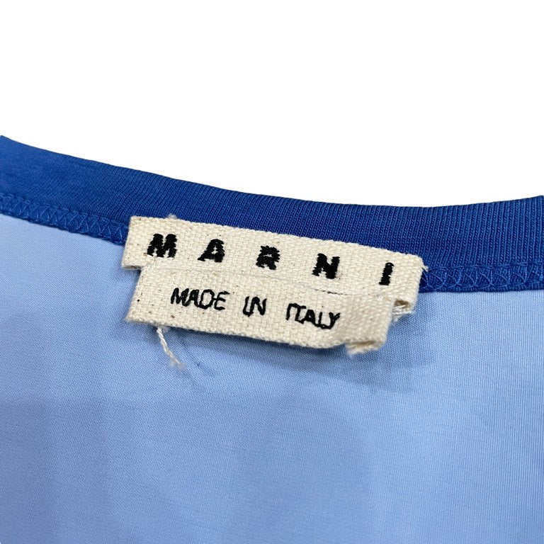 MARNI 18AW 天竺ブロードドッキングTシャツ カットソー 半袖 切替 Tee T-shirt