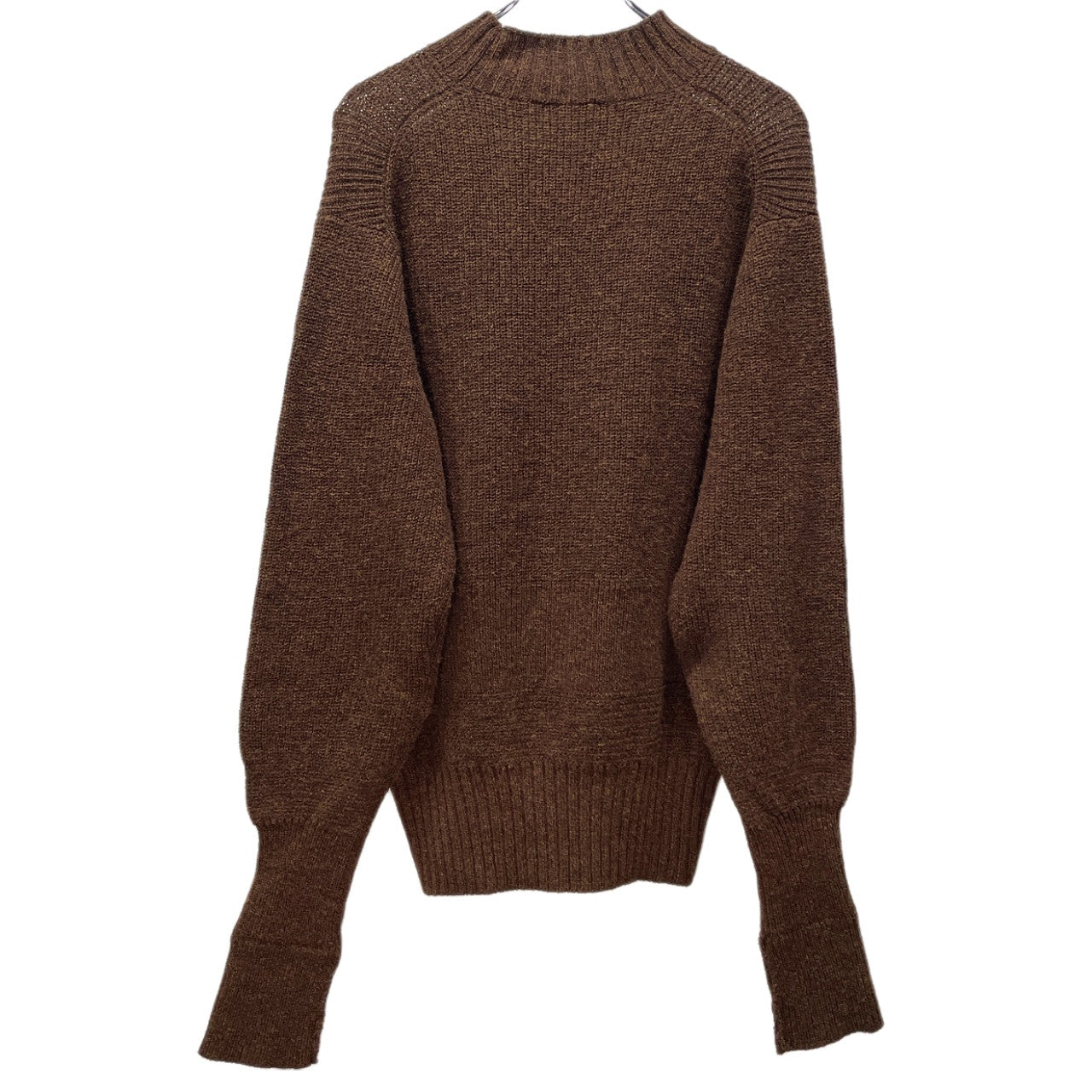 MATEE&SONS RIB M/N SWEATER ウール畦編みモックネックリブニットセーター トップス マーティーアンドサンズ メンズ
