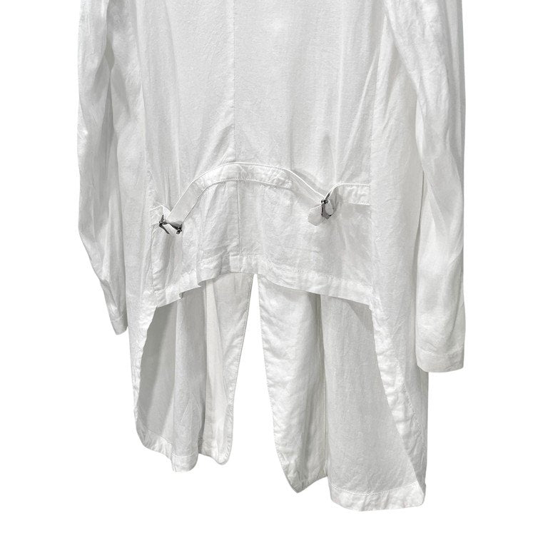 nude:masahikomaruyama ライナージャケット レーヨンリネンガーゼロングフロントスナップボタンジャケット コート ライトアウター ヌード マサヒコマルヤマ