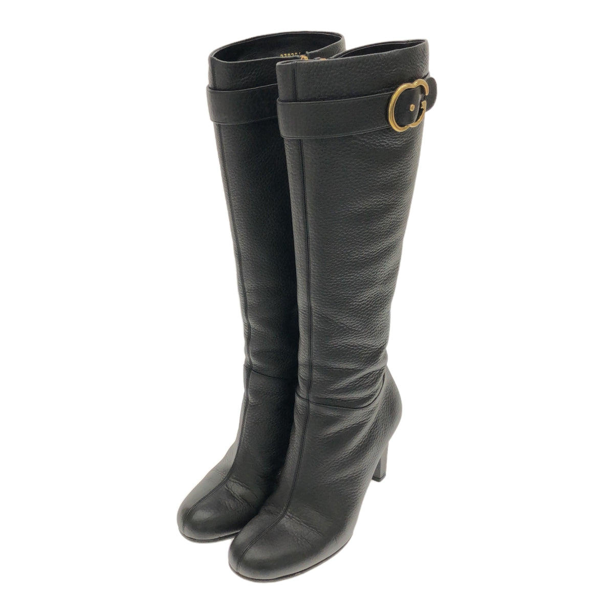 GUCCI GUCCI GGジップロングブーツ 36H