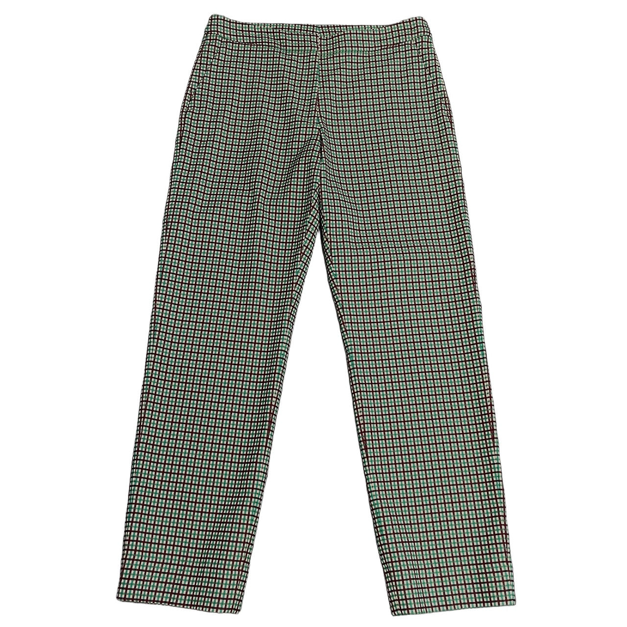 DRIES VAN NOTEN ストレッチコットンチェックテーパードパンツ Archive ボトムス ドリスヴァンノッテン レディース