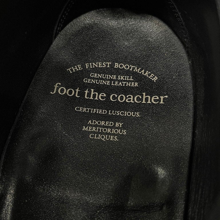 foot the coacher 18AW SINGLE MONK SHOES カーフレザーシングルモンクストラップシューズ ブーツ 定価67,100円