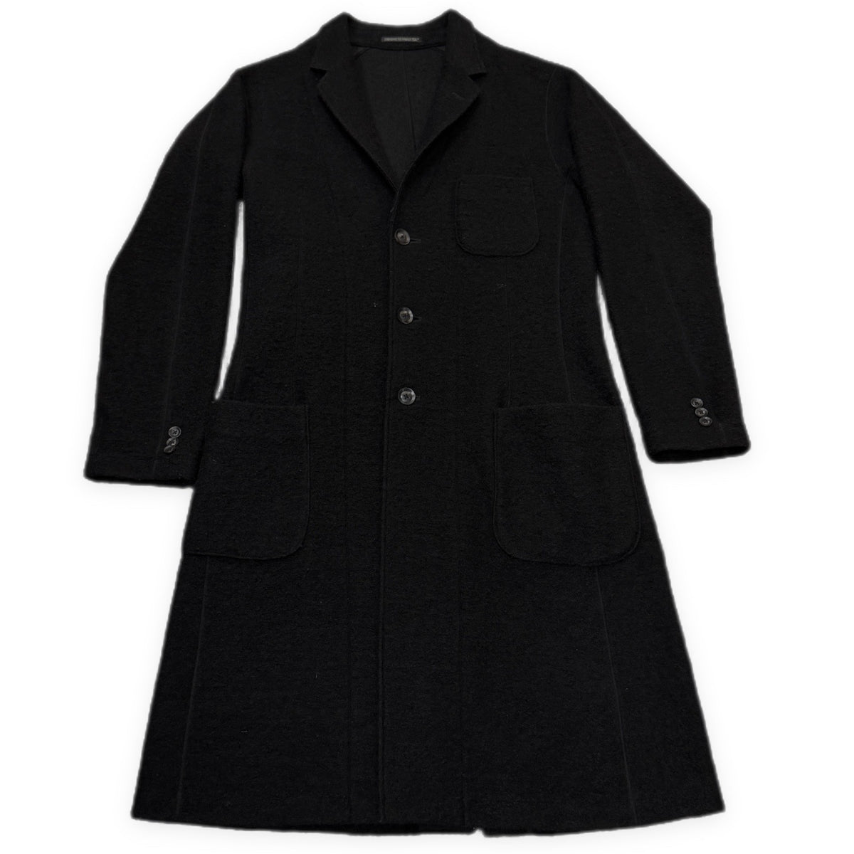 Yohji Yamamoto COSTUME D’HOMME 19AW ウールジャージーチェスターコート ロングコート テーラード ジャケット ブルゾン アウター 動体裁断 ヨウジヤマモト コスチュームドオム メンズ