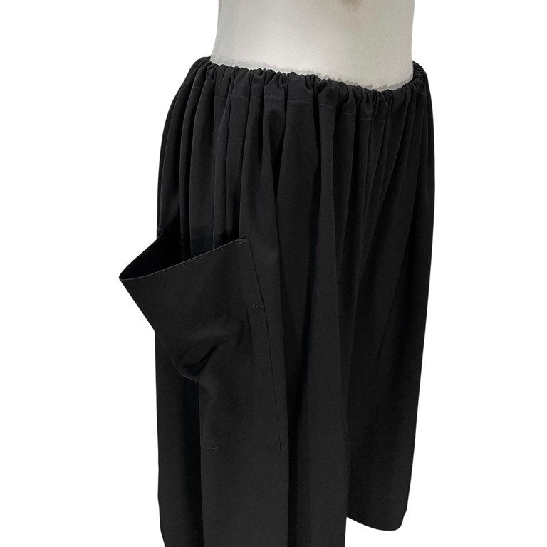 LIMI feu ウールギャバジンサルエルクロップドワイドキュロットパンツ ボトムス Yohji Yamamoto リミフゥ ヨウジヤマモト レディース