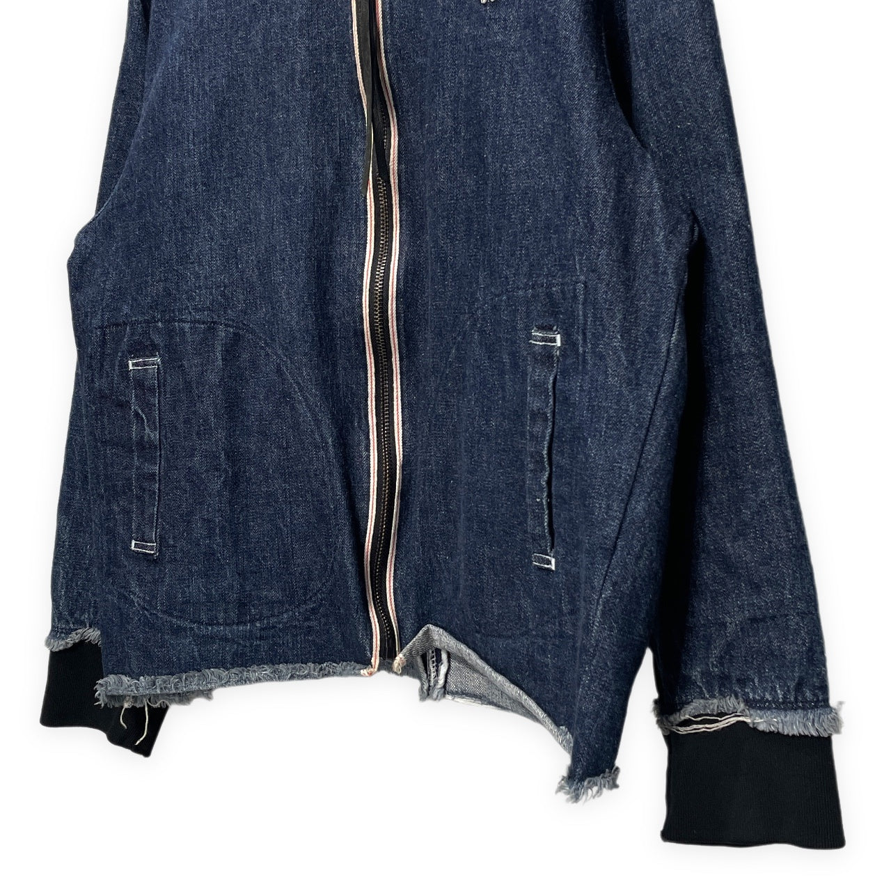 [-]Minus 24SS SLASH SEAM TRUCK JACKET 70's SELVEDGE DENIM セルヴィッジデニムスラッシュシームカットオフトラックジャケット ブルゾン 赤耳 アウター マイナス メンズ