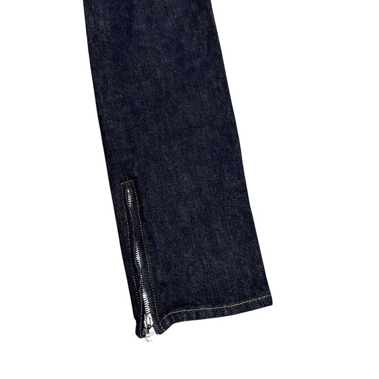 ISAMU KATAYAMA BACKLASH THE DENIM インディゴデニム裾ジップスリムパンツ ジーンズ スキニー D702-W イサムカタヤマ バックラッシュ メンズ