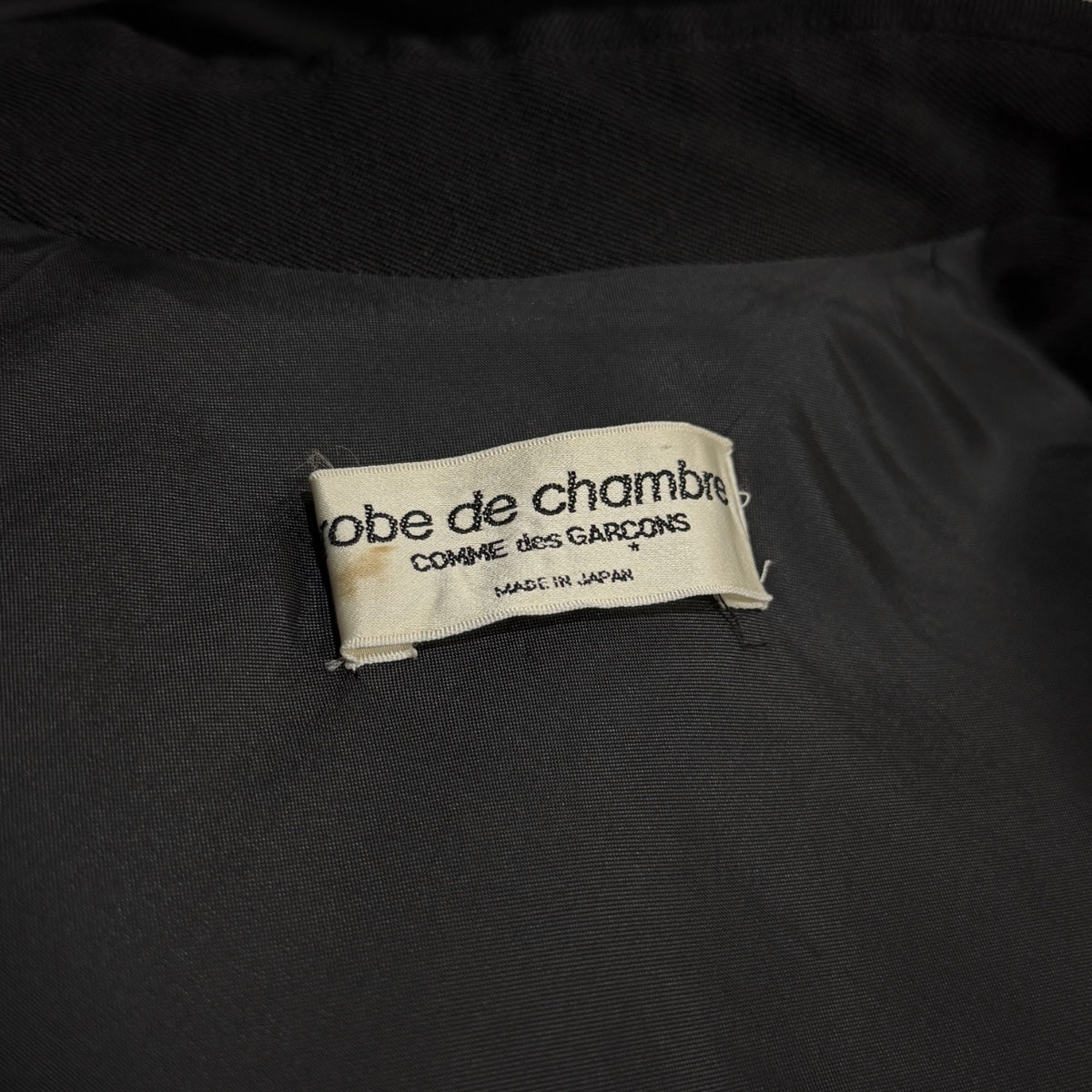 robe de chambre COMME des GARCONS 96AW ウールサージ丸襟変形袖ドレープコート アウター 90s Archive コムデギャルソン コムコム レディース