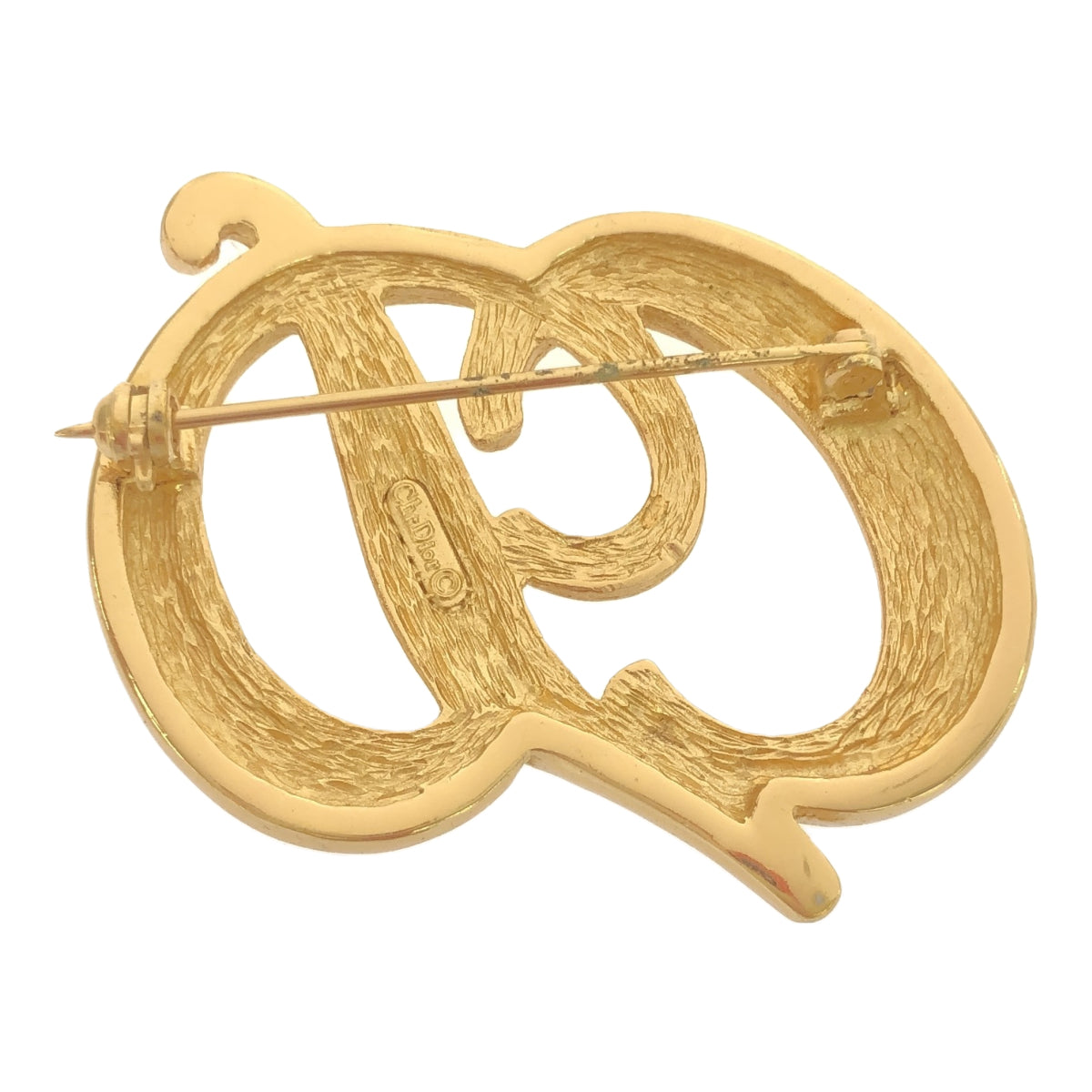 Christian Dior Christian Dior ブローチ CD ストーン