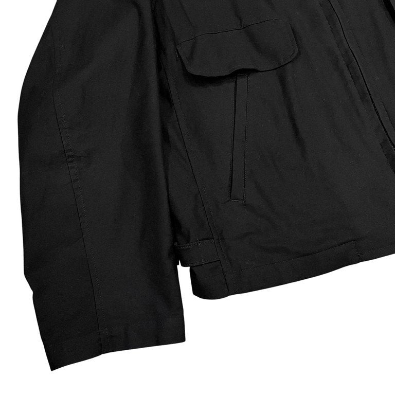 Yohji Yamamoto Pour Homme 23SS A-ONE LAYER SINGLE RIDERS JK コットンギャバジンバックルストラップジップアップシングルライダースジャケット スポーツジャケット ブルゾン Archive ヨウジヤマモトプールオム メンズ