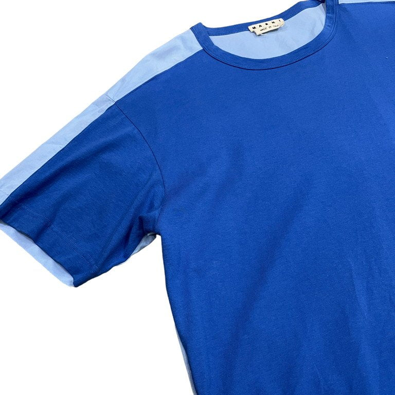 MARNI 18AW 天竺ブロードドッキングTシャツ カットソー 半袖 切替 Tee T-shirt