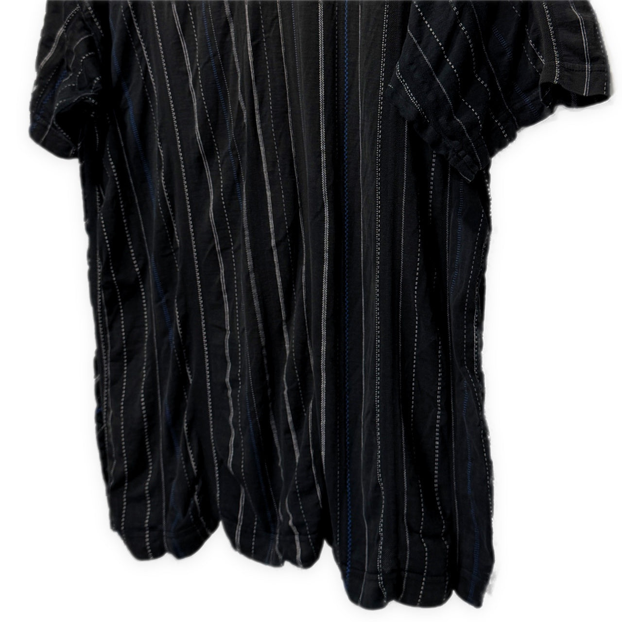 COMME des GARCONS HOMME 割り縫いフリルデザインストライプクルーネックTシャツ カットソー Archive 90s Tee T-shirt トップス 半袖 コムデギャルソンオム メンズ