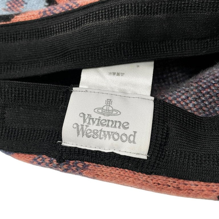 Vivienne Westwood オーブロゴ総柄ニットキャップ ベレー 帽子 ハット 小物 ヴィヴィアンウエストウッド レディース メンズ ユニセックス