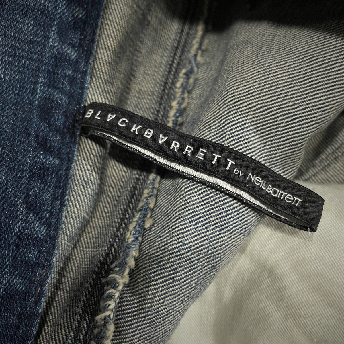 BLACK BARRET by Neil Barrett パッチワークハギデニムパンツ ジーンズ ボトムス ブラックバレット ニールバレット メンズ