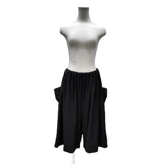 LIMI feu ウールギャバジンサルエルクロップドワイドキュロットパンツ ボトムス Yohji Yamamoto リミフゥ ヨウジヤマモト レディース