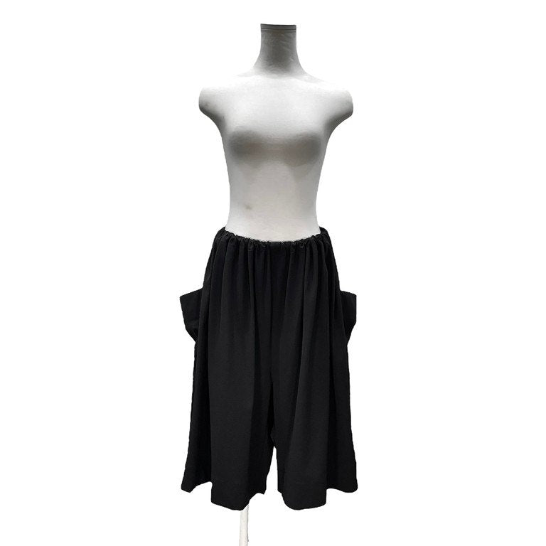 LIMI feu ウールギャバジンサルエルクロップドワイドキュロットパンツ ボトムス Yohji Yamamoto リミフゥ ヨウジヤマモト レディース