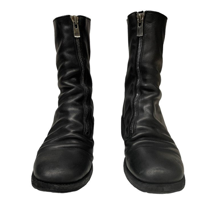 Yohji Yamamoto Pour Homme × GUIDI 23AW SOFT CALF LEATHER FRONT ZIPPER BOOTS ソフトカーフレザーフロントジッパーブーツ HJ-E23-774 シューズ Vibram 定価265,100円 ヨウジヤマモトプールオム グイディ メンズ