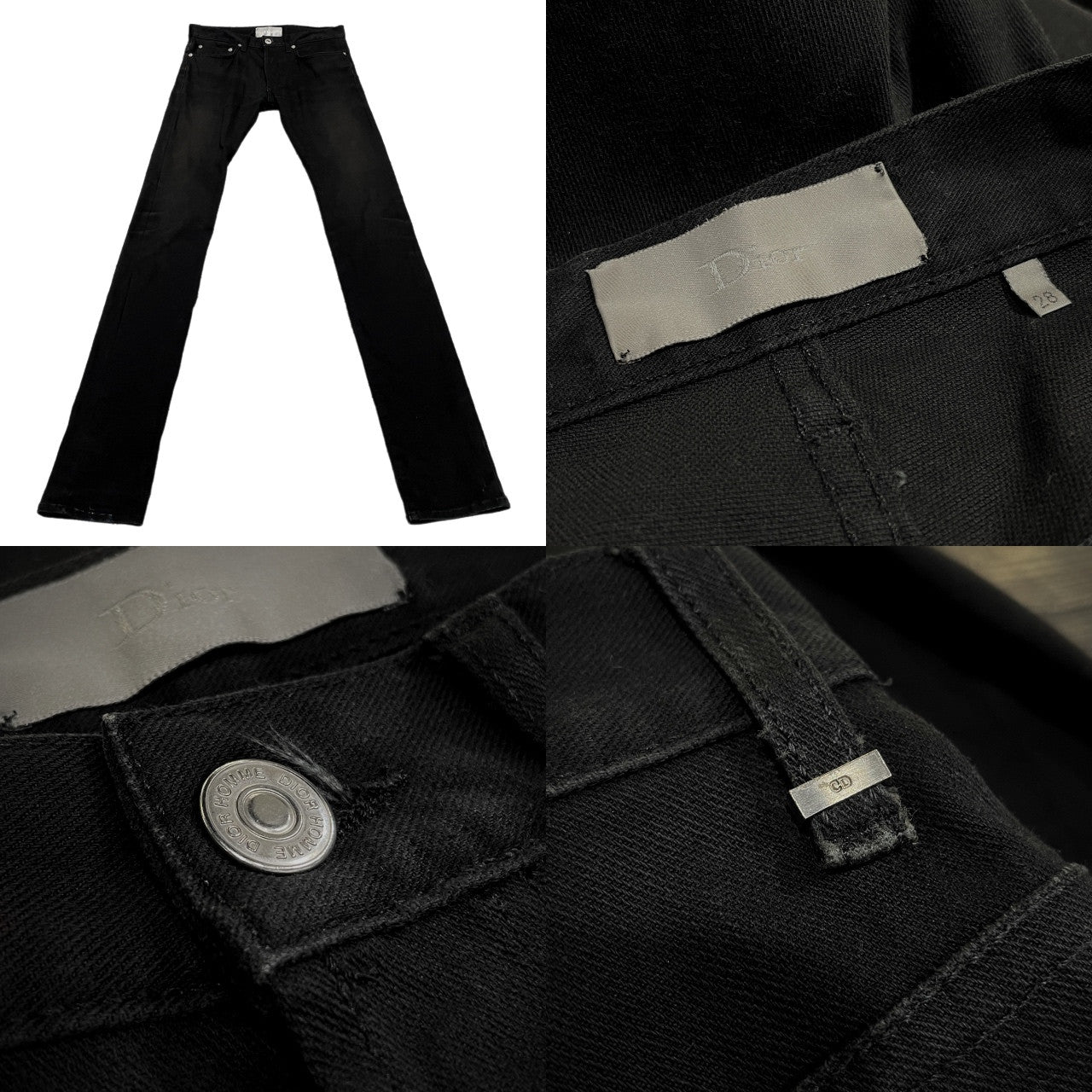 Dior Homme 08SS ストレッチコットンツイル5ポケットスキニーパンツ 28 Archive 00s KRIS VAN ASSCHE期 ボトムス スリム ディオールオム クリスヴァンアアッシュ メンズ