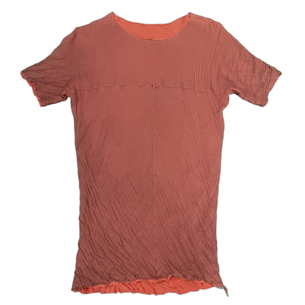 m.a+ ワンピースパターンクロスステッチダブルガーゼカットオフカットソー Tシャツ Tee T-shirt トップス 半袖 エムエークロス メンズ