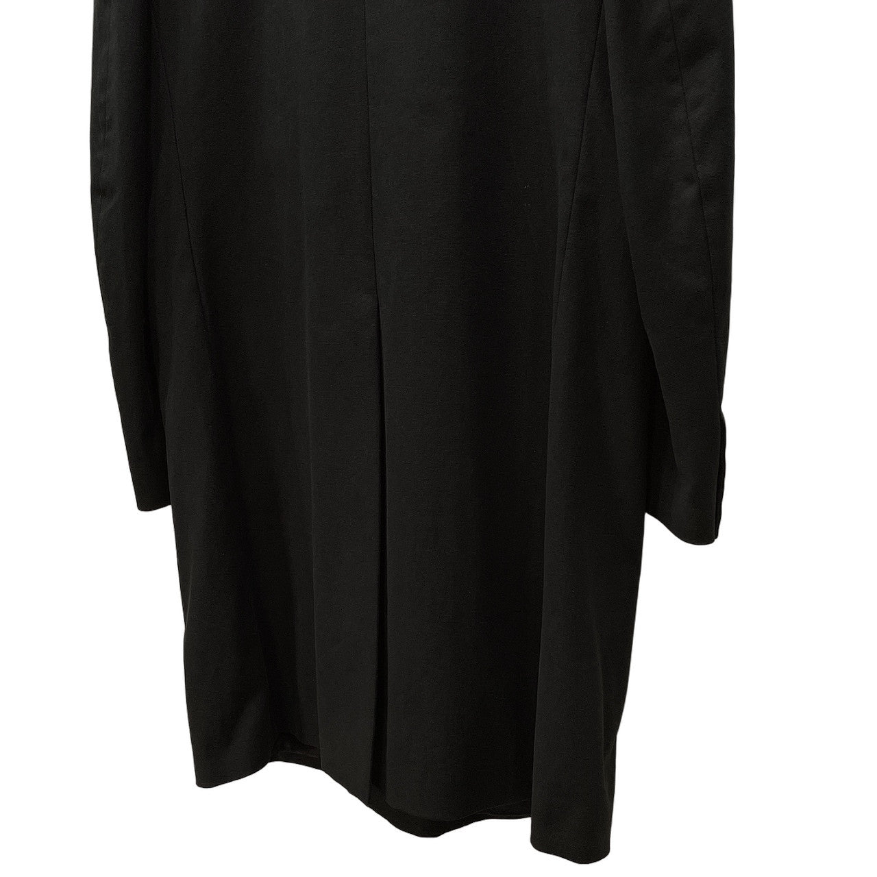 HELMUT LANG CHESTER COAT ラペルサテン切替比翼チェスターコート Archive 90s 00s フライフロント 本人期 黒タグ ジャケット ブルゾン アウター ヘルムートラング メンズ