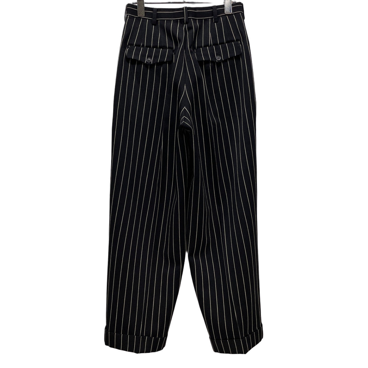 Yohji Yamamoto Femme 93AW ストライプセットアップスーツ Archive 90s 脱色期 テーラードジャケット パンツ ブルゾン アウター ボトムス ヨウジヤマモトファム レディース