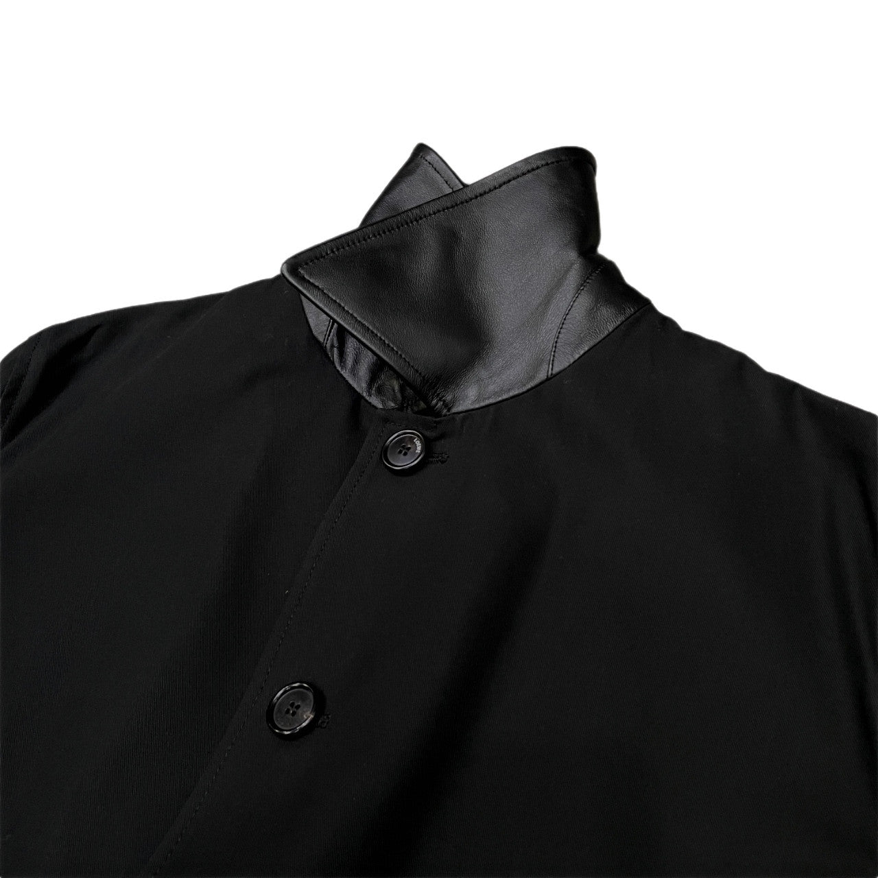 LOEWE FISHERMAN JACKET コットンギャバジン襟裏ラムレザーフィッシャーマンジャケット ブルゾン カバーオール アウター ロエベ メンズ