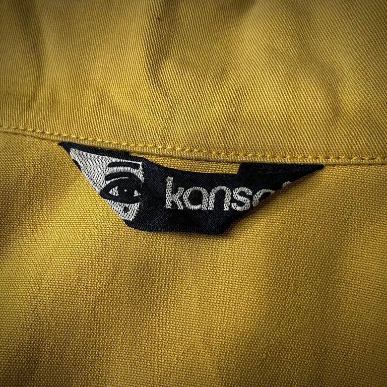 KANSAI YAMAMOTO パッチワークアートワッペンデザインベルクロジップアップブルゾン Archive 70s 80s ジャケット コート アウター マジックテープ 山本寛斎 メンズ レディース ユニセックス