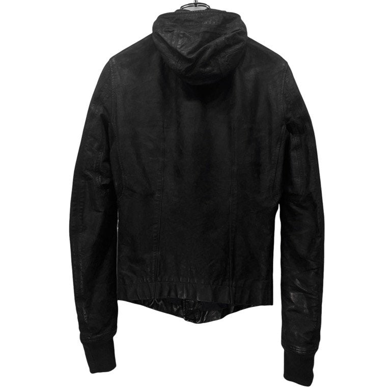 Rick Owens カーフレザーハイネックフーデッドブルゾン ジャケット パーカー コート アウター Archive リックオウエンス メンズ