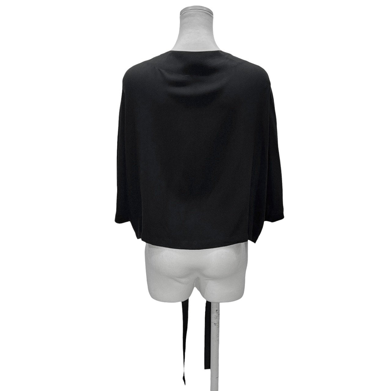 LIMI feu 16SS レーヨンキュプラレースアップドルマンブラウス トップス シャツ Yohji Yamamoto Femme リミフゥ ヨウジヤマモト レディース