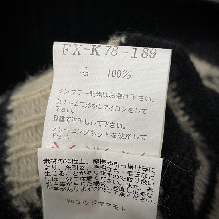 Yohji Yamamoto Femme 07AW YYモノグラムタートルネックロングニットワンピース Archive 総柄 ロゴ セーター トップス アウター ヨウジヤマモトファム レディース