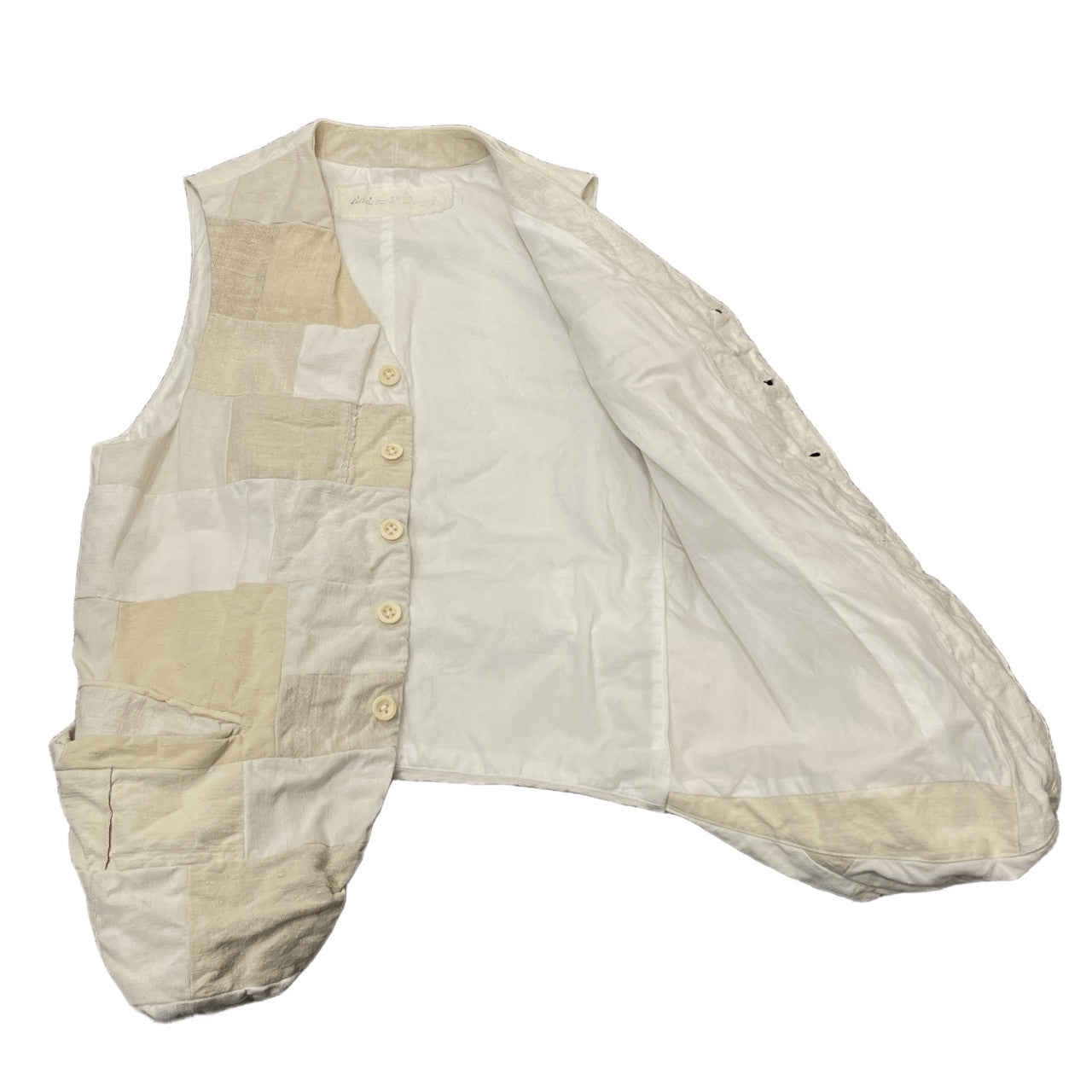 Andrew Driftwood Doggy Bag WaistCoat ヴィンテージリネンパッチワークベスト ノースリーブ ジャケット トップス アウター アンドリュードリフトウッド メンズ レディース ユニセックス