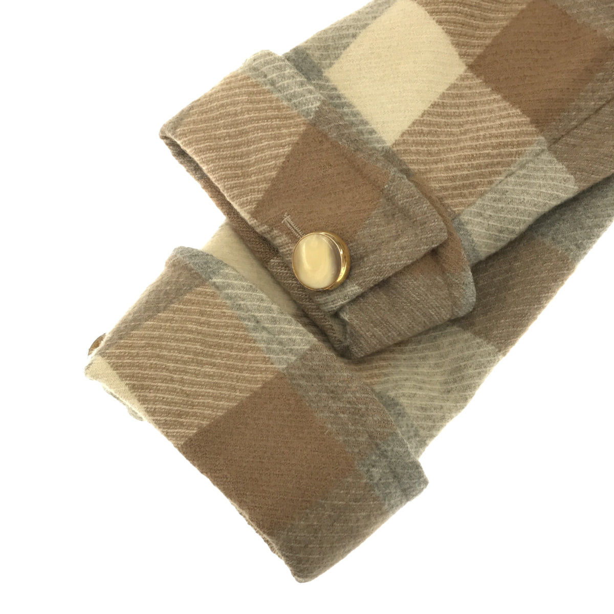 GIVENCHY GIVENCHY ブロックチェックウールコート