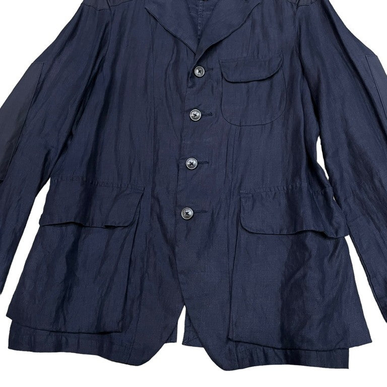 Nigel Cabourn リネンツイルテンジンジャケット TENZING JACKET エルボーパッチ マオカラー テーラード ナイジェルケーボン