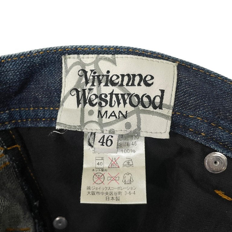 Vivienne Westwood MAN 5ポケットテーパードデニムパンツ ジーンズ ボトムス ヴィヴィアンウエストウッド マン メンズ