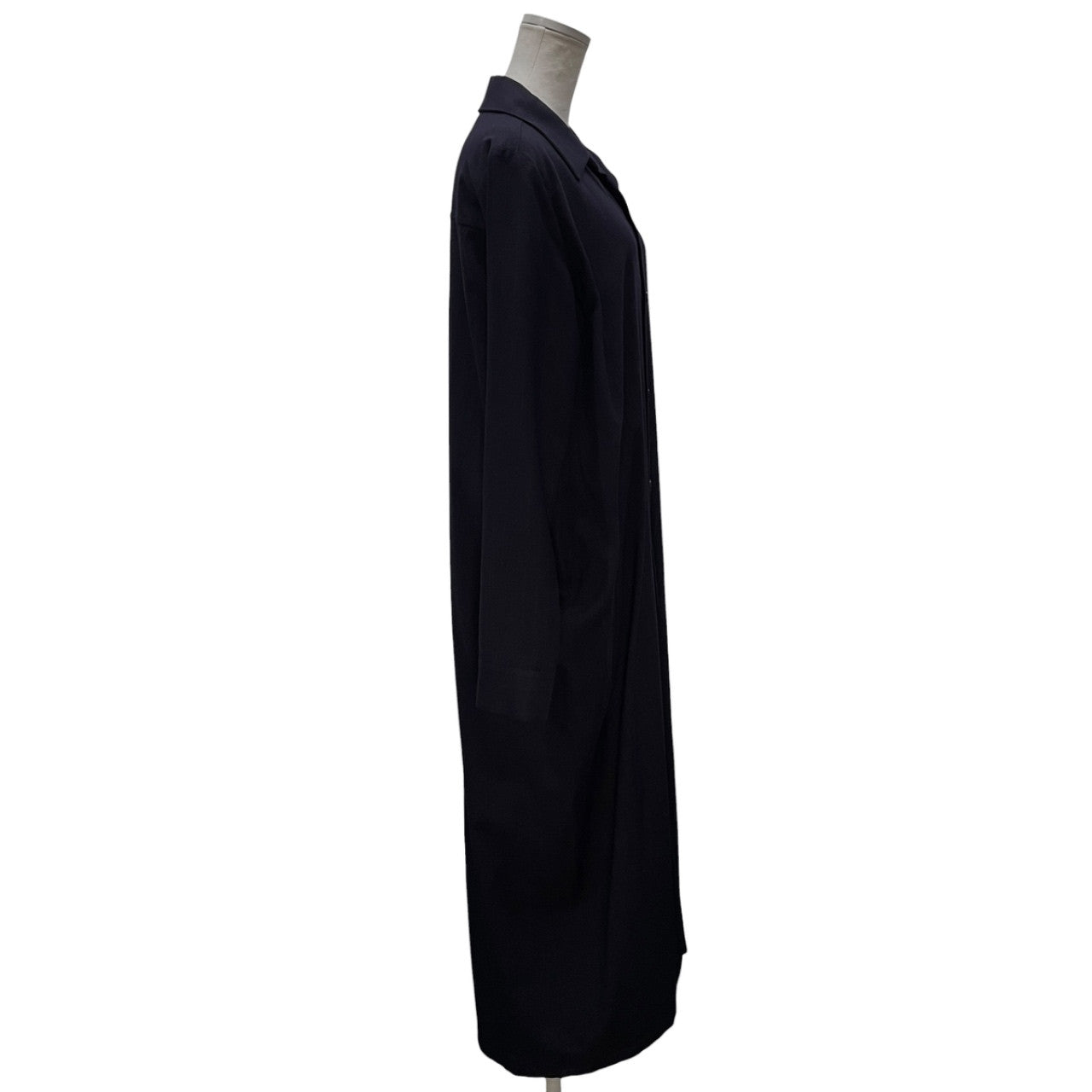 MICHIKO by Y's ウールレーヨンギャバジンオープンカラープルオーバーロングシャツワンピース トップス アウター Yohji Yamamoto Femme ミチコ バイ ワイス ヨウジヤマモトファム レディース