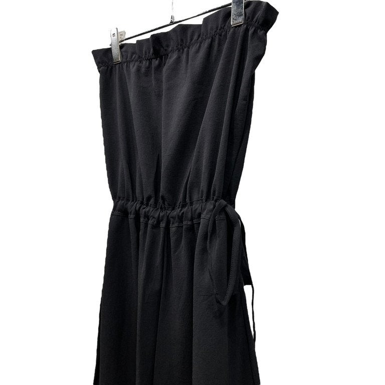 McQ Alexander McQueen ポリエステルトロピカルチューブトップワイドサロペット オールインワン ジャンプスーツ パンツ ノースリーブ マックキュー アレキサンダーマックイーン レディース