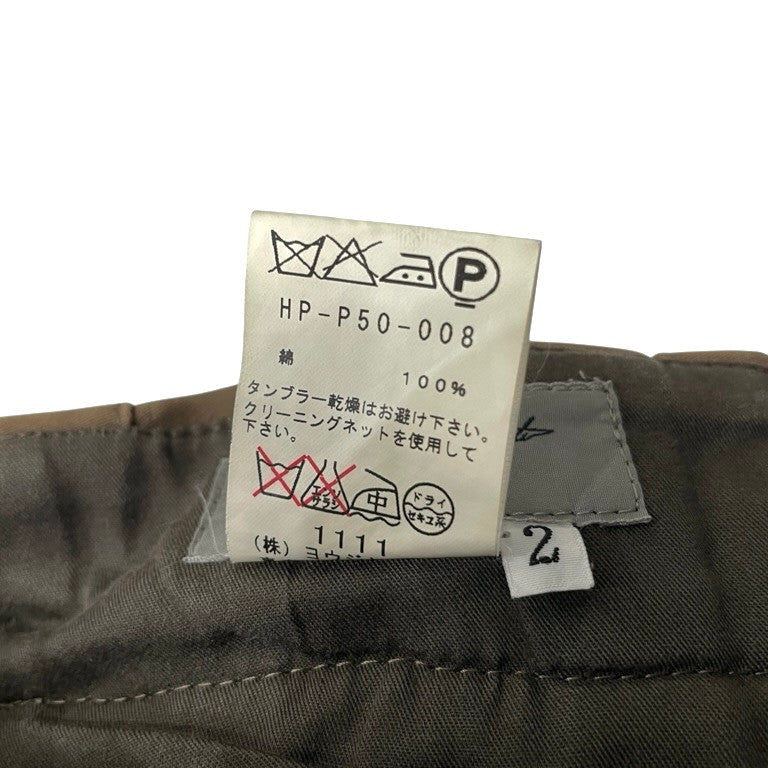 Yohji Yamamoto Pour Homme 11AW モールスキンサイドライン3タックワイドテーパードパンツ 脇テープ 側章 極太 ボトムス Archive ヨウジヤマモトプールオム メンズ