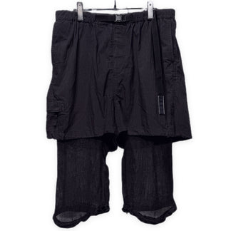 MIHARA YASUHIRO メッシュリネンレイヤードコットンナイロンハーフパンツ ショーツ ショート ボトムス ミハラヤスヒロ メンズ