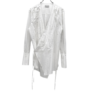 BED J.W. FORD 18SS Dress コットンシルクカシュクールノーカラーブザムシャツ ブラウス ドレス 定価34,560円 18SS-B-BL05 ベッドフォード メンズ